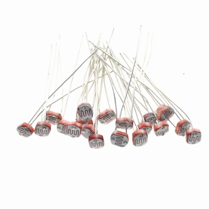 100pcs Photosensitive resistance 5516 photoelectric switch element photoelectric detection element 5MM