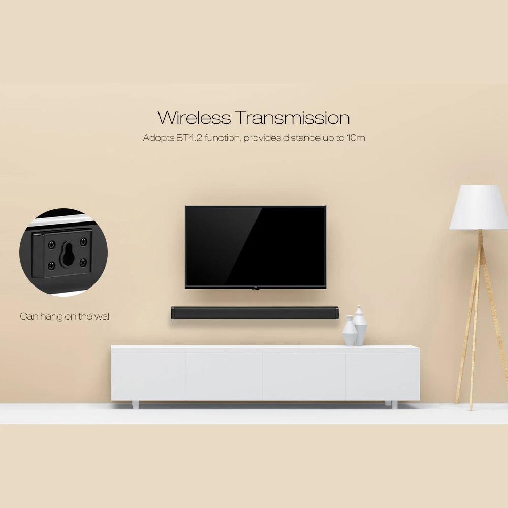 N S09 30 Вт Саундбар динамик беспроводной Bluetooth s DSP стерео Бас Сабвуфер Звук домашний