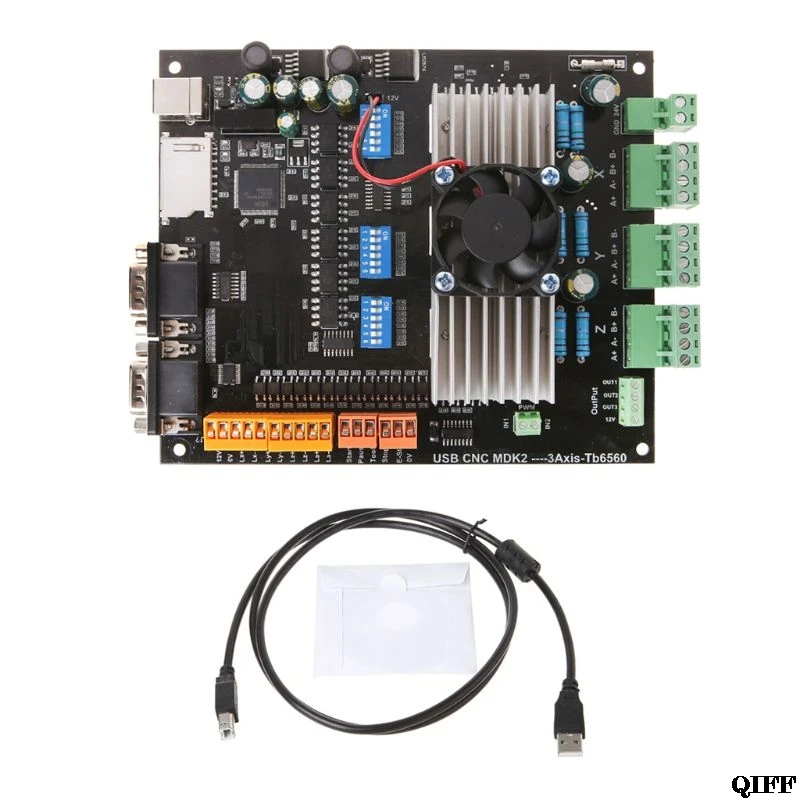 

24V 3.5A USB MDK2 CNC 3 Axis tb6560 Stepper Motor Driver Board For Engraving Machine Jun17