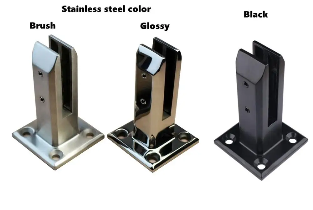 Building Supplies Stair Parts Glass Clamps 12mm Stainless Steel Glass