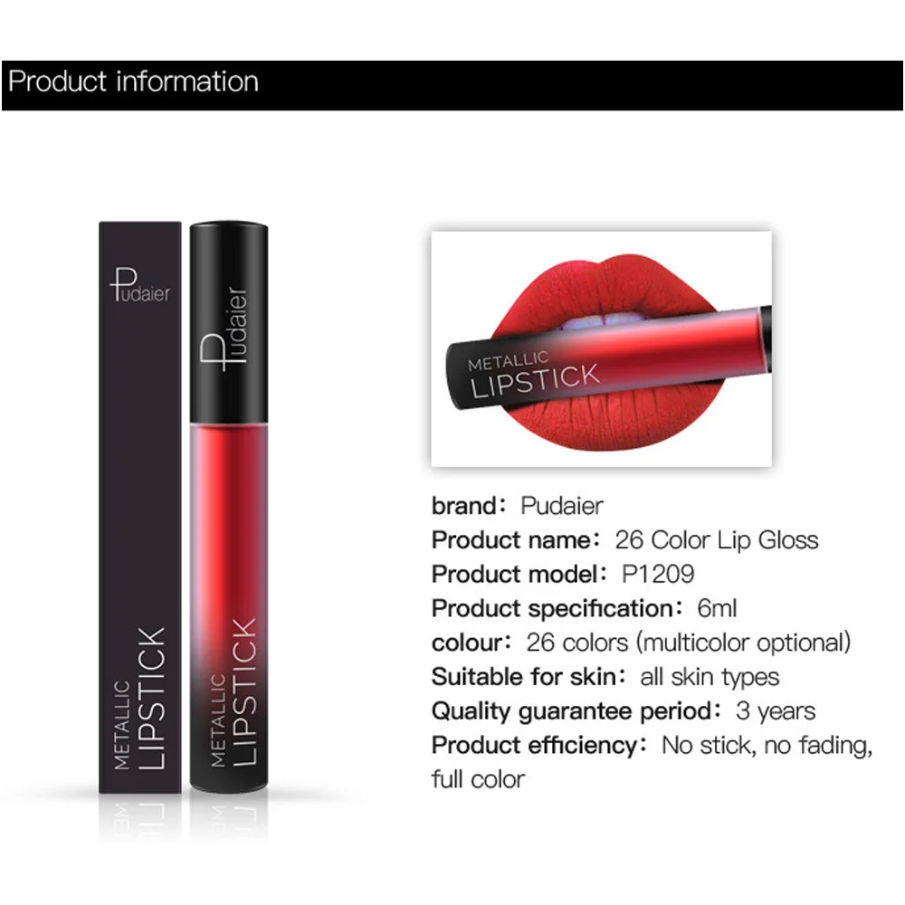 Lips Gloss Makeup Waterproof Lipgloss Liquid Lipstick