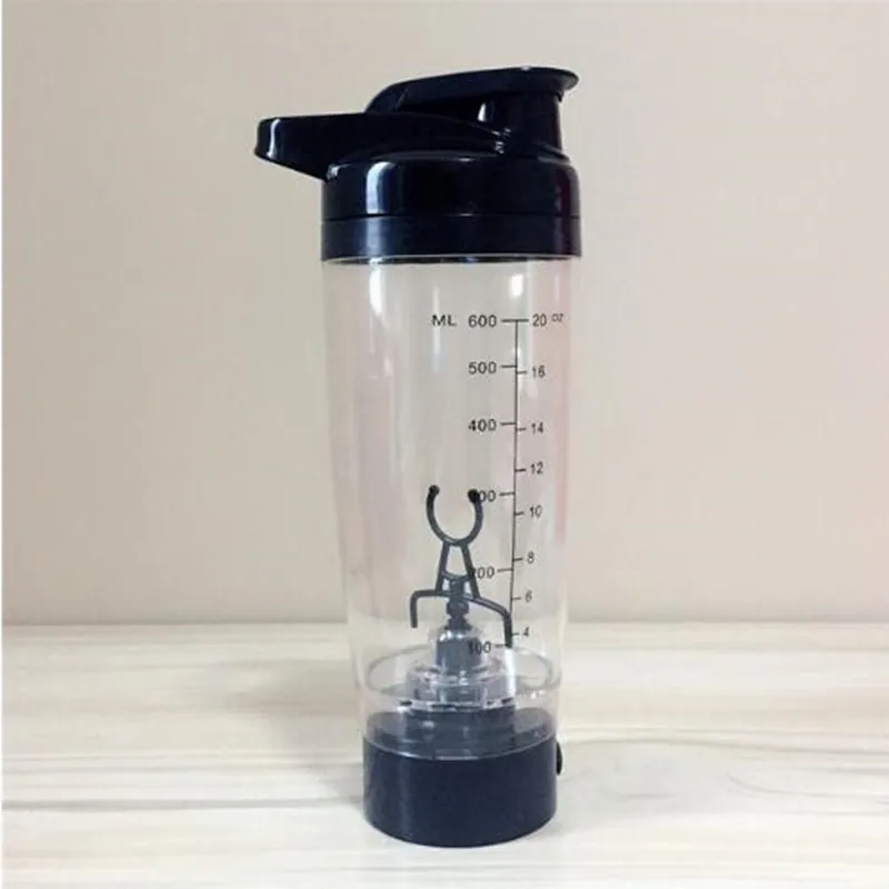 600 мл бутылка для воды Автоматизация мощности протеина кофе блендер молочный шейкер миксер Интеллектуальный автоматический механизм посуда для напитков - Цвет: Темно-синий