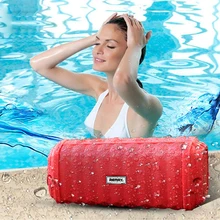 Remax IPX7 Outdoor Portable Bluetooth Column Waterproof Wireless Speakers Support AUX Music MP3 Player Loudspeakers for