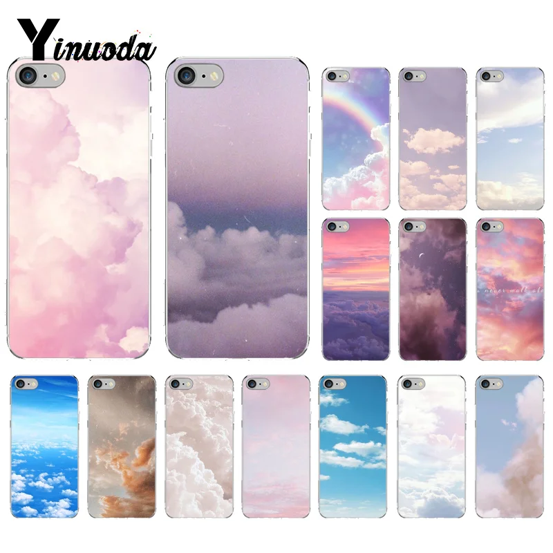 

Yinuoda clouds on blue sky TPU Soft Silicone Phone Case for iPhone X XS MAX 6 6s 7 7plus 8 8Plus 5 5S SE XR 10