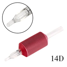14D " 25 мм 20 шт тонкие линии Красный одноразовый зажим для нанесения татуировки трубки с наконечниками профессиональные для тату аксессуары оборудование поставка оборудования