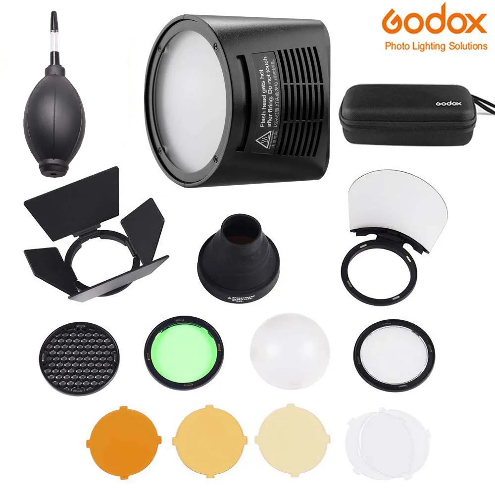 

Godox AD200 flash accessory H200R Round Flash Head and EC-200 Extension Head AK-R1 Color temperature reflector R-S1 adapter