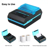 Portable Mini Wireless 58mm BT Direct Thermal Printer Compatible with Android IOS Windows Linux ESC/POS Print Commands Set