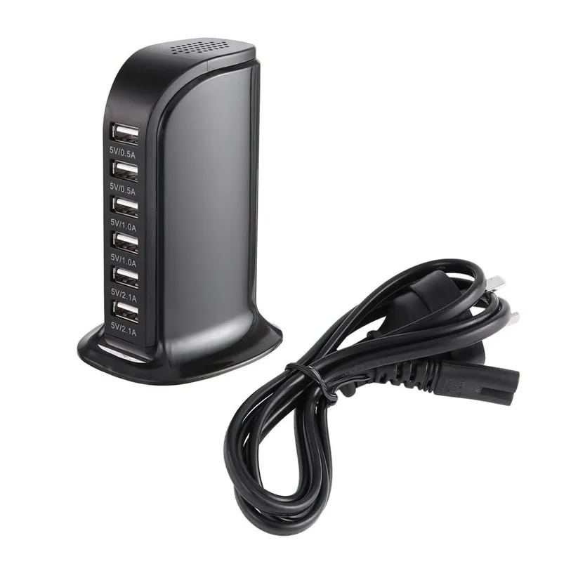 

CARPRIE Mobile Phone Chargers USB Charger 6 Port Travel Desktop Charger Smart Quick Charging Station AU Cord td0726 dropship