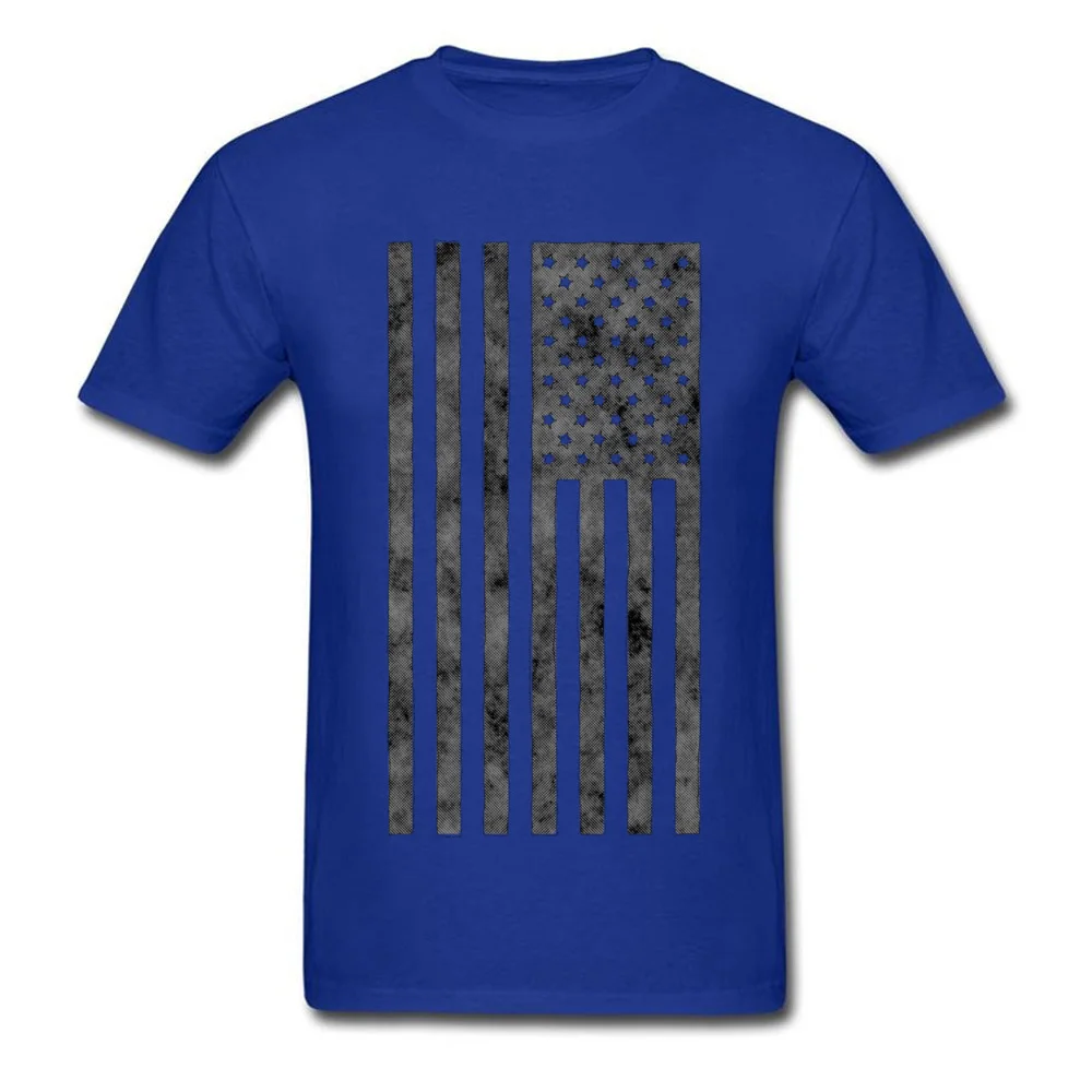 Grunge Style American Flag Birthday April FOOL DAY 100% Cotton O-Neck Men Tops & Tees Tops Tees Cheap Short Sleeve T-shirts Grunge Style American Flag blue