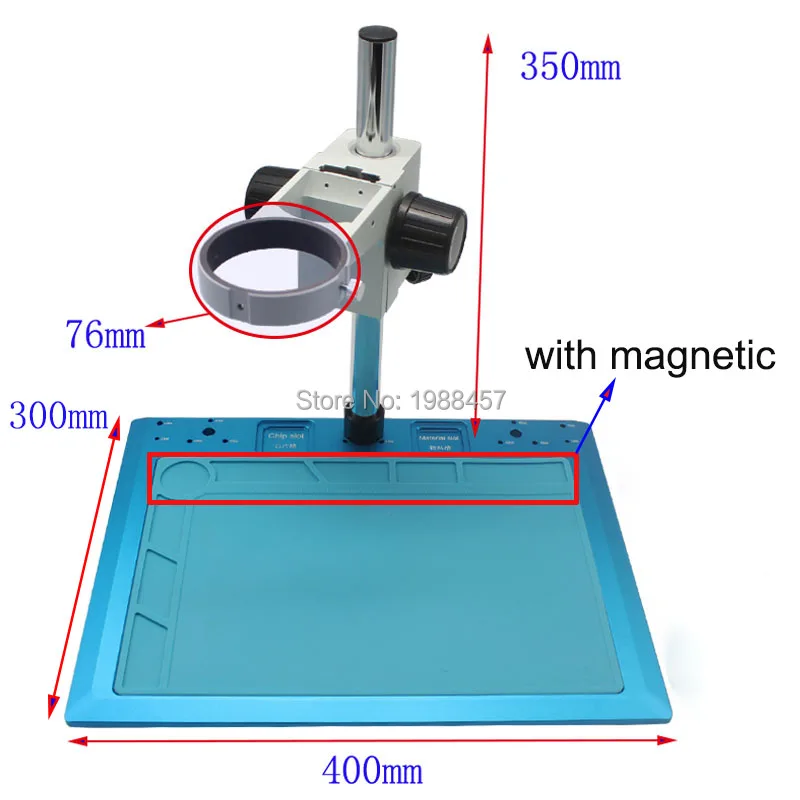 

Industrial Camera Lens Block 76MM 300MM * 400MM Stereo Microscope Repair Workbench Laboratory Instrument Test Bench