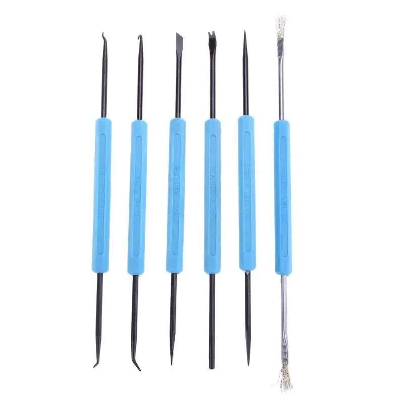 

6Pcs Desoldering Aid Tool Soldering Welding Assist Repair Tool Kit Set Soldering Aid PCB Cleaning Kit Hand Tools