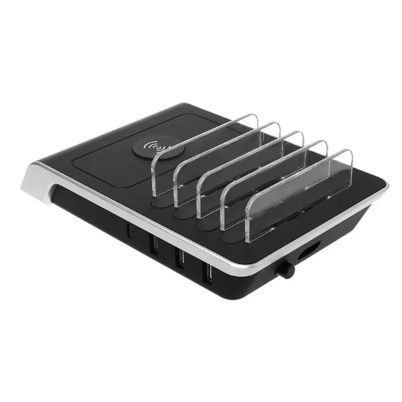 4 порта usb type C мобильный телефон планшеты несколько Организатор устройств настольная подставка адаптер питания Беспроводное зарядное устройство для iPhone sony