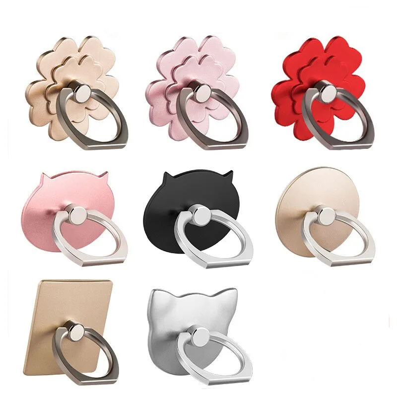 

Finger Ring Mobile Phone Smartphone Stand Holder For iPhone X 8 7 6 6S Plus 5S Smart Phone Car Mount Stand For Samsung Huawei