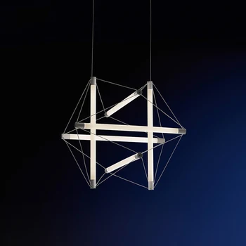 

JAXLONG Nordic Style Vogue Design Light Fixture Living Room Bedroom Simple Home Decor Pendant Lamp Loft LED Long Hanging Light