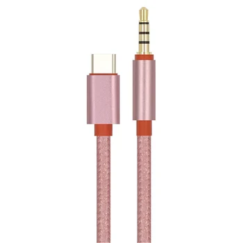 

Type C Audio Cable USB Type-C Male to 3.5mm Jack Male Car AUX Audio Adapter Cable for Samsung Letv