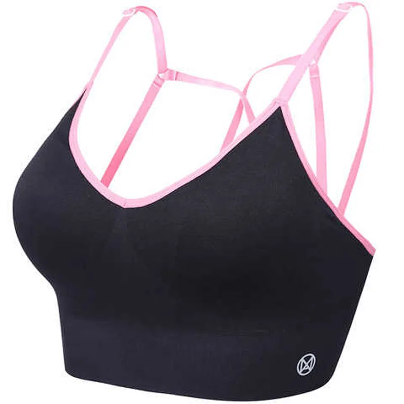 Summer Women High Waist Fitness Sports Bra Back Cross Strapless Running Anti sweat Bras Sexy