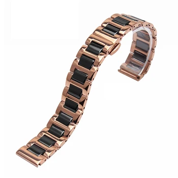 

stainless steel include real ceramic watchband for brand wristband fashion Men's Women's Bracelets 12 13 14 15 16 17 18 20 22mm