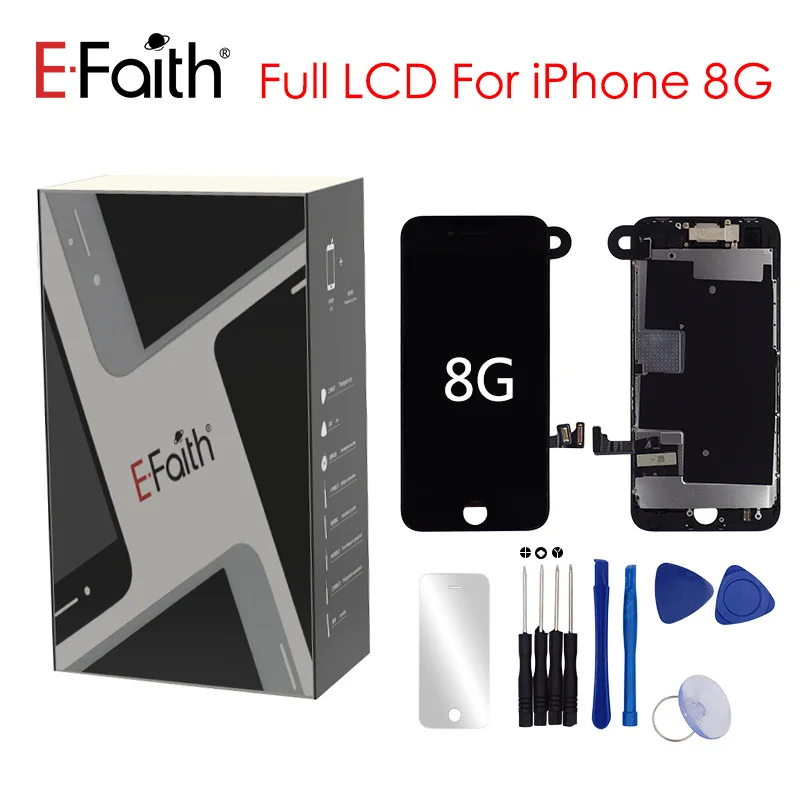 

1 Piece Full Assembly LCD Replacement For iPhone 8 8G Screen Display with digitizer And front camera +Earpiece Speaker