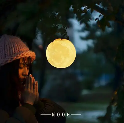 

3D print moon lamp charging moon night light moon Luna private custom gift