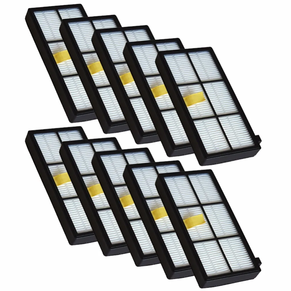 

10pcs/lot Heap filter kit for iRobot Roomba 800 900 Series 870 880 980 Vacuum Cleaner Accessories parts replacement