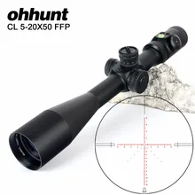 Ohhunt CL 5-20X50 FFP первый фокальный самолет охотничий прицел боковой Параллакс стекло гравированное сетка замок сброс область с пузырьковым уровнем