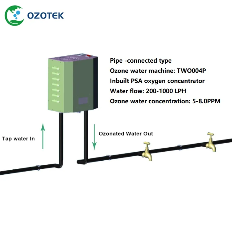 OZOTEK более высокую концентрацию воды озона машина TWO004P 5,0-8.0PPM встроенный PSA кислорода concen6trator