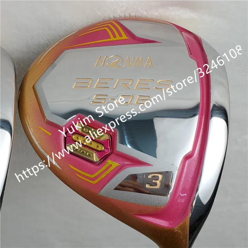 New Women Golf clubs HONMA S-06 4 Star Gold color Golf driver 11.5 loft Graphite L flex driver Clubs Free shipping