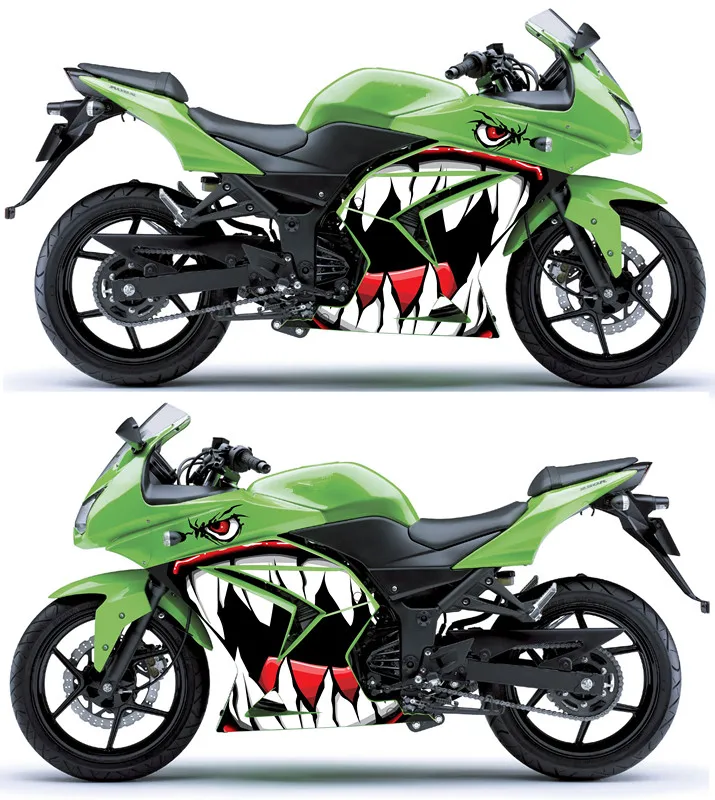 Наклейки с аппликацией для Kawasaki Little Ninja Z250 300 аксессуары гоночных автомобилей и
