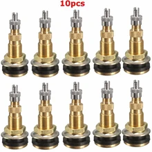 10 pcs Tractor Tyre Válvula De Ar De Bronze Água Líquida Da Haste Da Válvula para o Caminhão Do Carro Da Motocicleta Sem Câmara Aro Da Roda Hastes TR618A latão