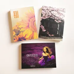 3 Коробки/комплект красивый цветок пейзаж Почтовые открытки путешествия поздравительные открытки декорации фотографии Почтовые открытки