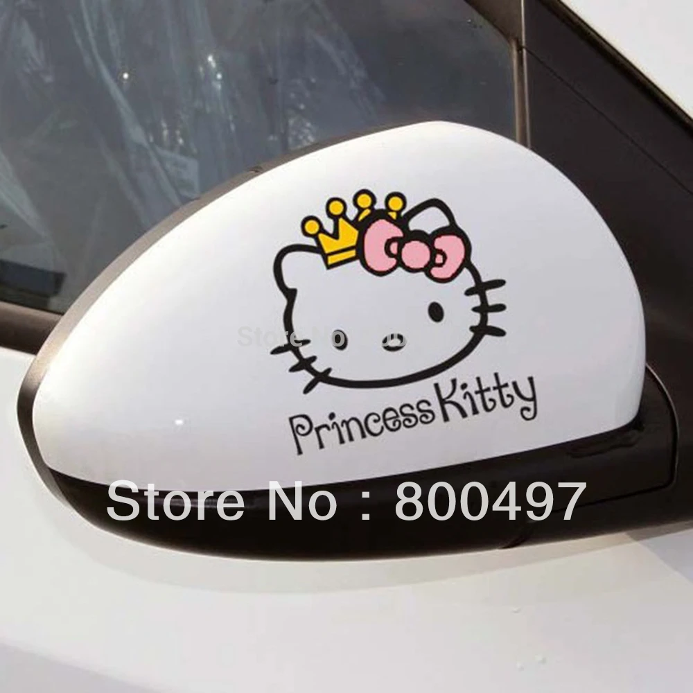 Princess Hello Kitty Car Stickers Car Decal for Toyota Ford Chevrolet