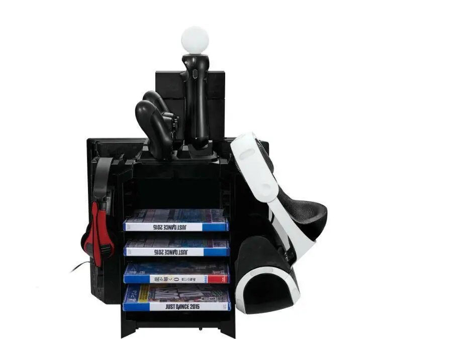 

Game Accessories Disk Storage Console Stand For PS4/PS Slim/PS4 PRO/PS VR with Controller & Move Charging Console Cooling Fan