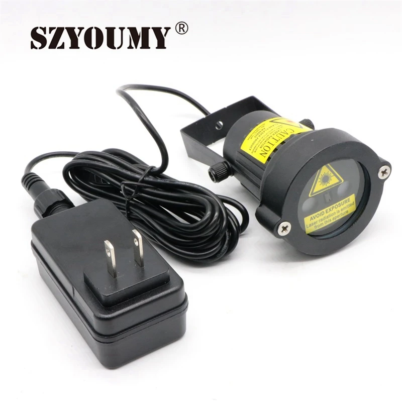 

SZYOUMY Outdoor Star Laser Lights Projector Showers Christmas Tree Home Decorations Red Green Static Twinkle With IR Remote