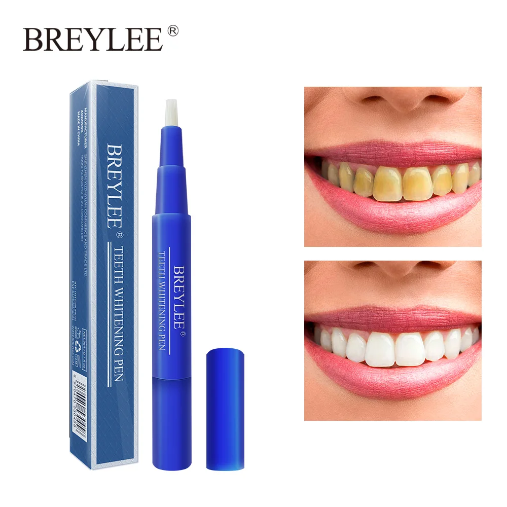 

BREYLEE Teeth Whitening Pen Cleaning Serum Removes Plaque Stains Dental Tools Oral Hygiene Tooth Gel Whitenning Brush Teeth