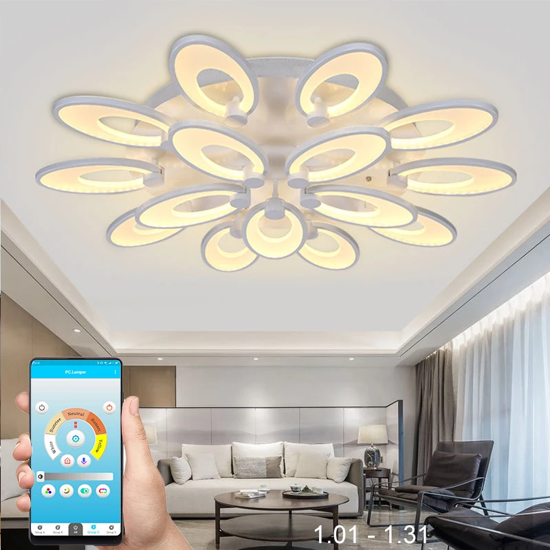 

New led Chandelier For Living Room Bedroom Home lustre para sala Modern Led Ceiling Chandelier Lamp indoor Fixtures