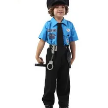 Детский костюм полицейского, синяя форма полицейского, Детский костюм полицейского, маскарадный костюм на Хэллоуин, костюмы для костюмированной вечеринки