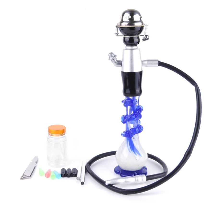 

Small Shisha Hookah Tube Bowl Charcoal Holder Heat Keeper Mini Metal Hookah Set Multifunction Shisha Pipe 041P