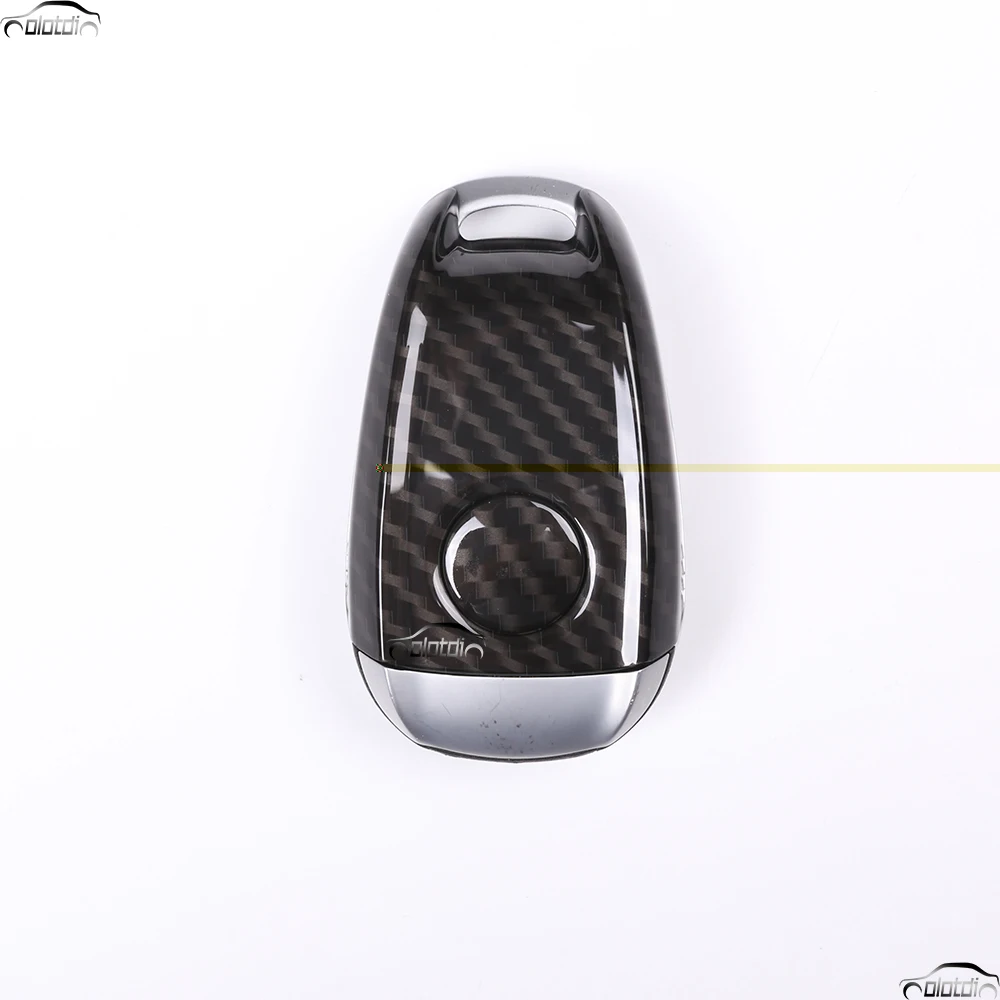 

Car Styling Carbon Fiber Look ABS Plastic Key Shell Car Cover Trim For Alfa Romeo Giulia Stelvio 2017 2018 Car Accessories