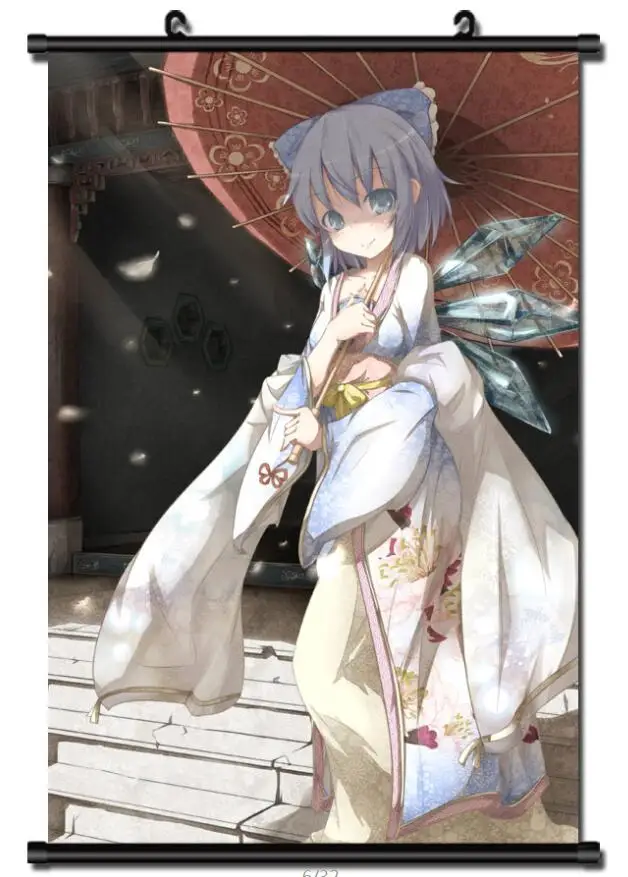 Японское аниме TouHou проект воплощение алого дьявола сексуальная девушка Cirno