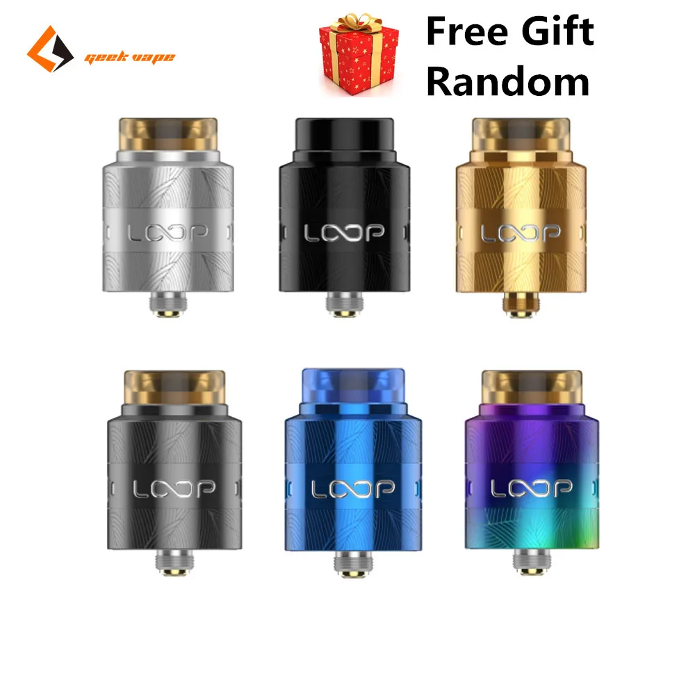 

Original Geekvape Loop V1.5 RDA Atomizer Vape Tank Side Airflow Adjustable Vaporizer E Cig For 510 Box Mod Electronic Cigarette
