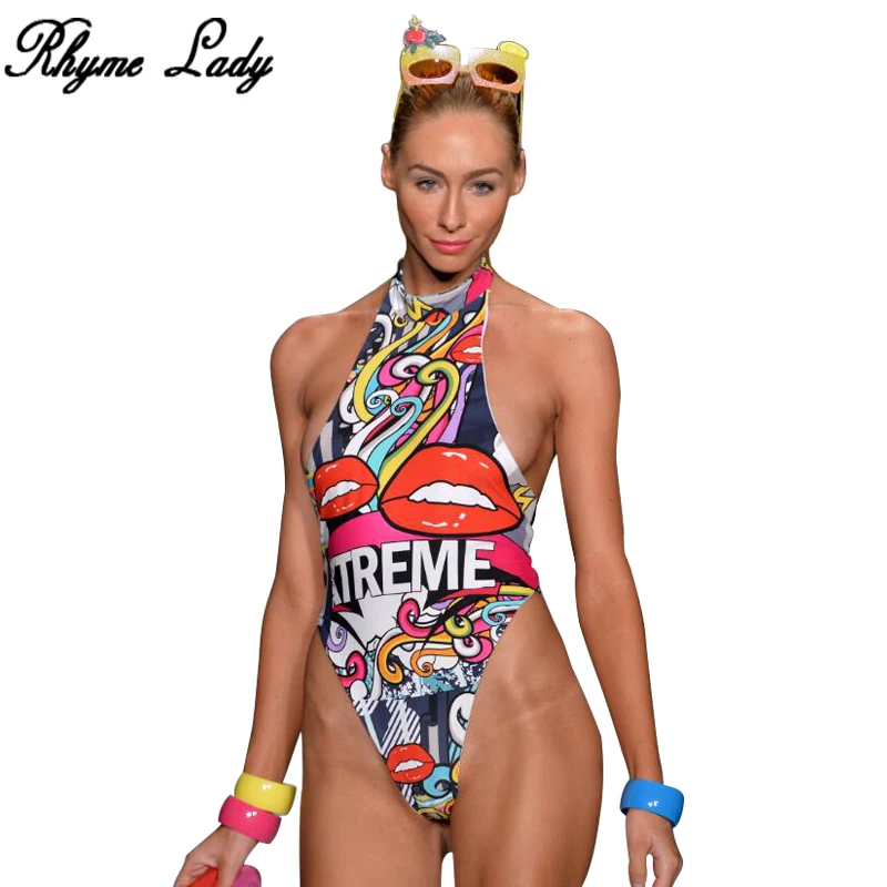 Купальник Rhyme Женский красный с рисунком|swimwear ladies|swimwear swimmingmonokini red |