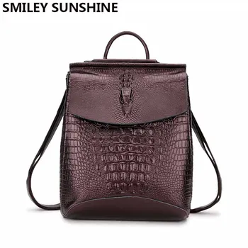 

Female Backpack Genuine Leather Women Backpacks 2018 School Bag for Teenage Girls Multifunctional Shoulder Bag Leather Back Pack