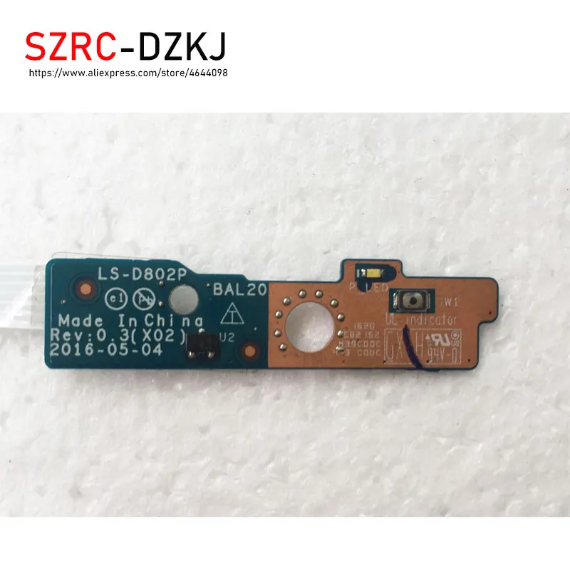 SZRCDZKJ оригинал для DELL Inspiron 15 6 5567 5768 5767 5565 плата кнопки питания W кабель NBX0001YY00 LS