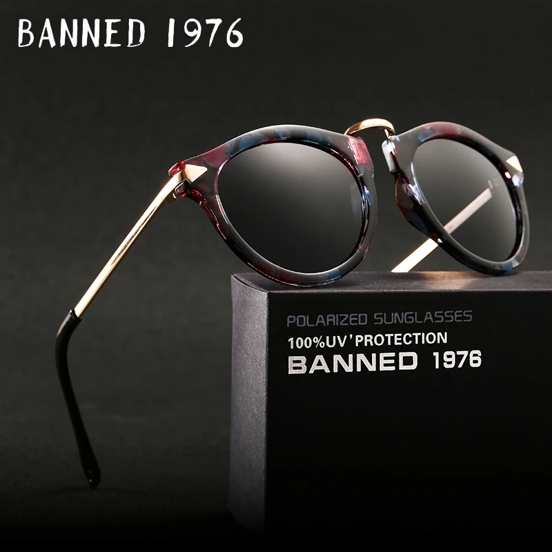 

BANNED polarized Sunglasses for women fashion vintage cool driving feminin sun Glasses vintage with original brand box hot sell