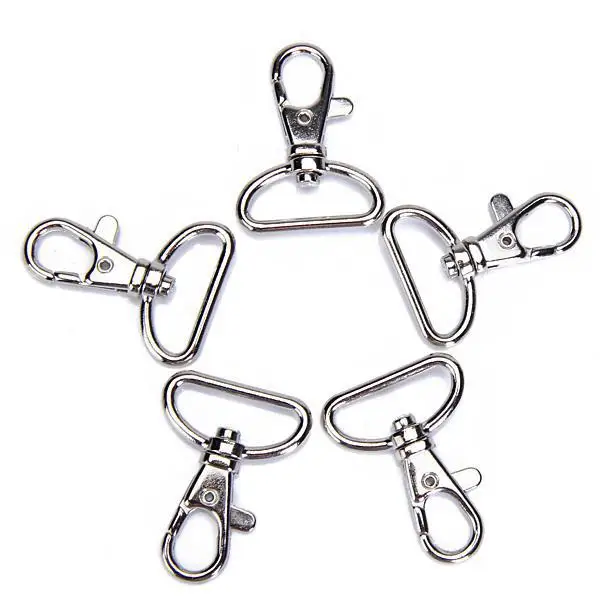 3x 5pcs Swivel Trigger Clips Snap Hooks Lobster Clasps 25mm Keychains Bags Craft