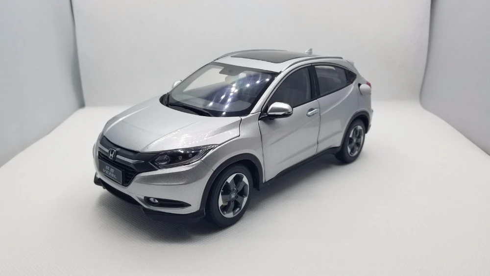 Modele Moule Sous Pression 1 18 Pour Honda Vezel Hr V 14 Argent Suv En Alliage Rare Voiture Miniature De Collection Cadeaux Hrv Hr V Aliexpress