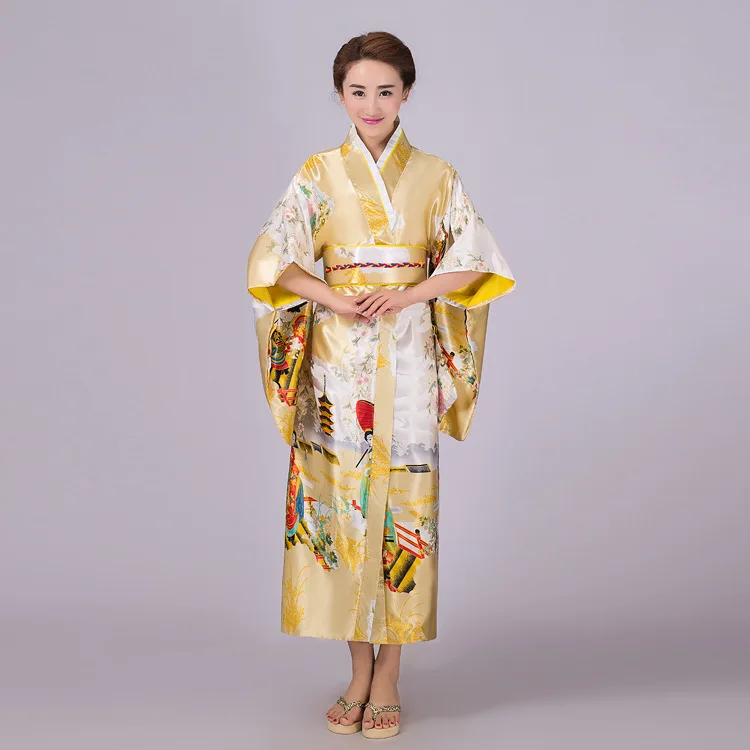 Сексуальное черное японское женское вечернее платье шелк вискоза кимоно юката с Obi танцевальное платье косплей костюм цветок один размер JK067