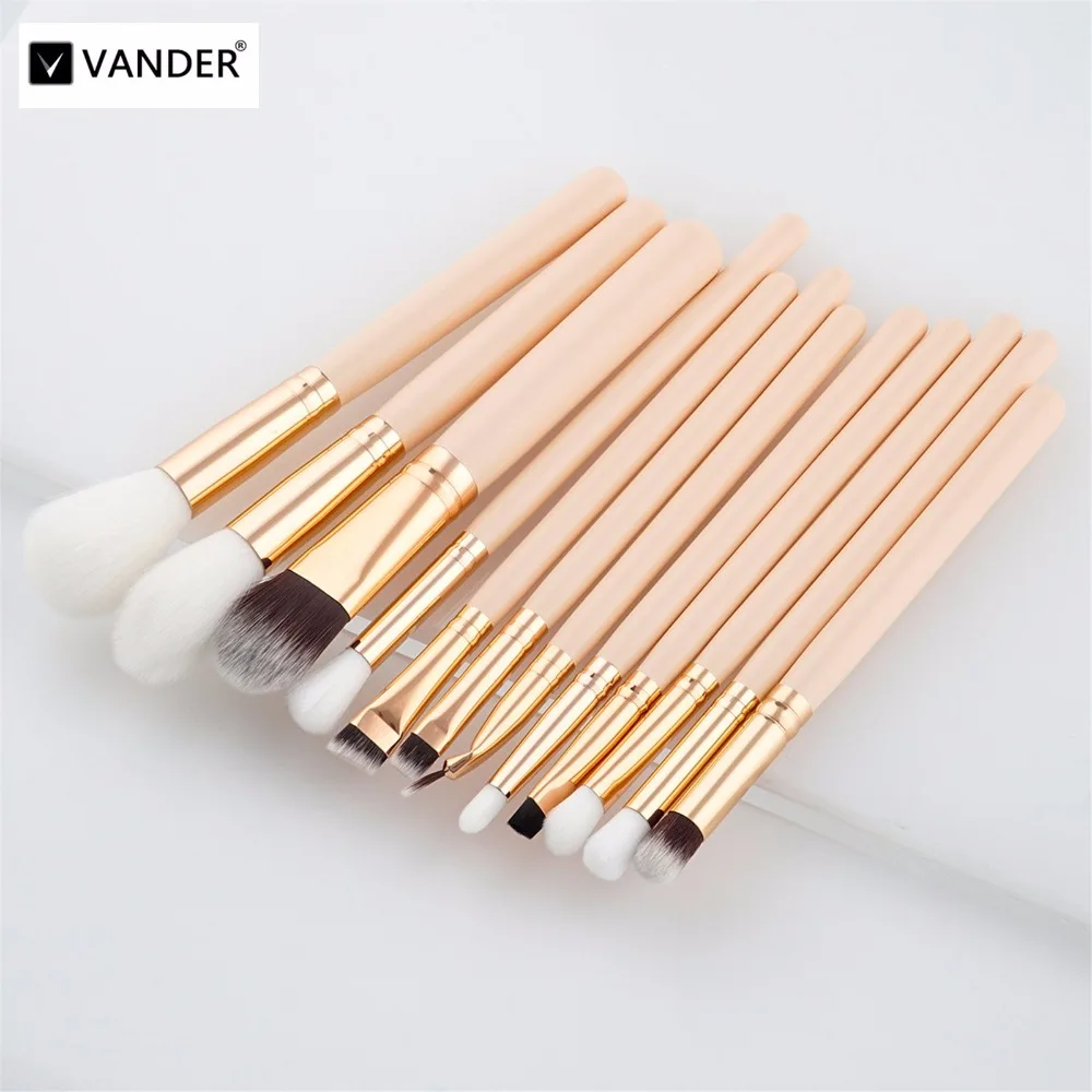 Vander 12 Pcs Complexion Makeup Brush Set High Quality Brushes