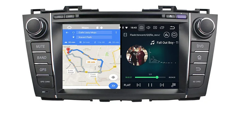 Best Belsee for Mazda 5 2009-2013 Car Stereo Android 8 Radio Octa Core PX5 GPS Navigation Head Unit Autoradio DVD Player Bluetooth 1