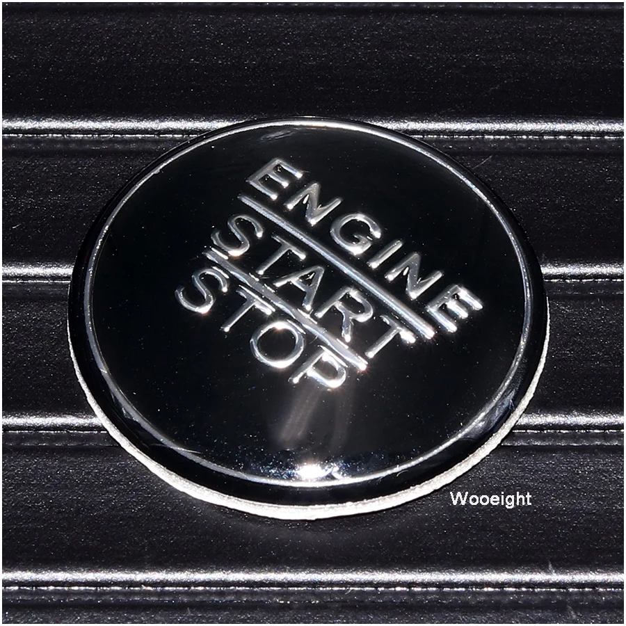 Wooeight Red Blue Black ABS Engine Start Stop Ignition Switch Push Button Cover Trim Cap For Toyota C-HR CHR 2017 2018 2019 (3)